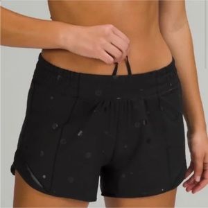 Hotty Hot Lululemon logo dot shorts